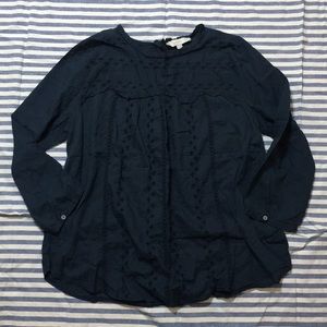 Ann Taylor Loft Blue Blouse